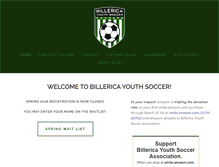 Tablet Screenshot of billericasoccer.org
